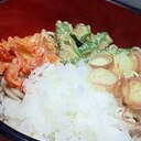 おろし蕎麦☆キムチ・オクラ・ミョウガ